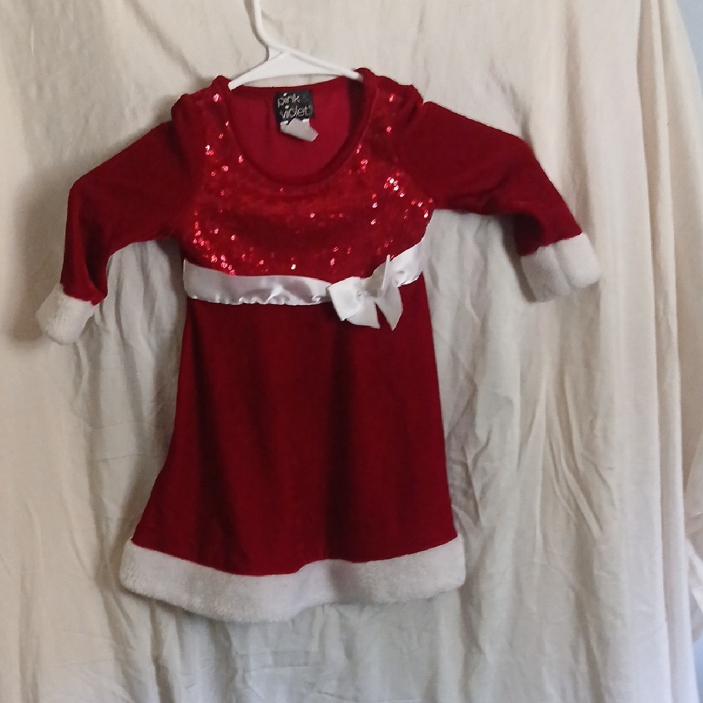 Red Sequin Kids Formal Dress